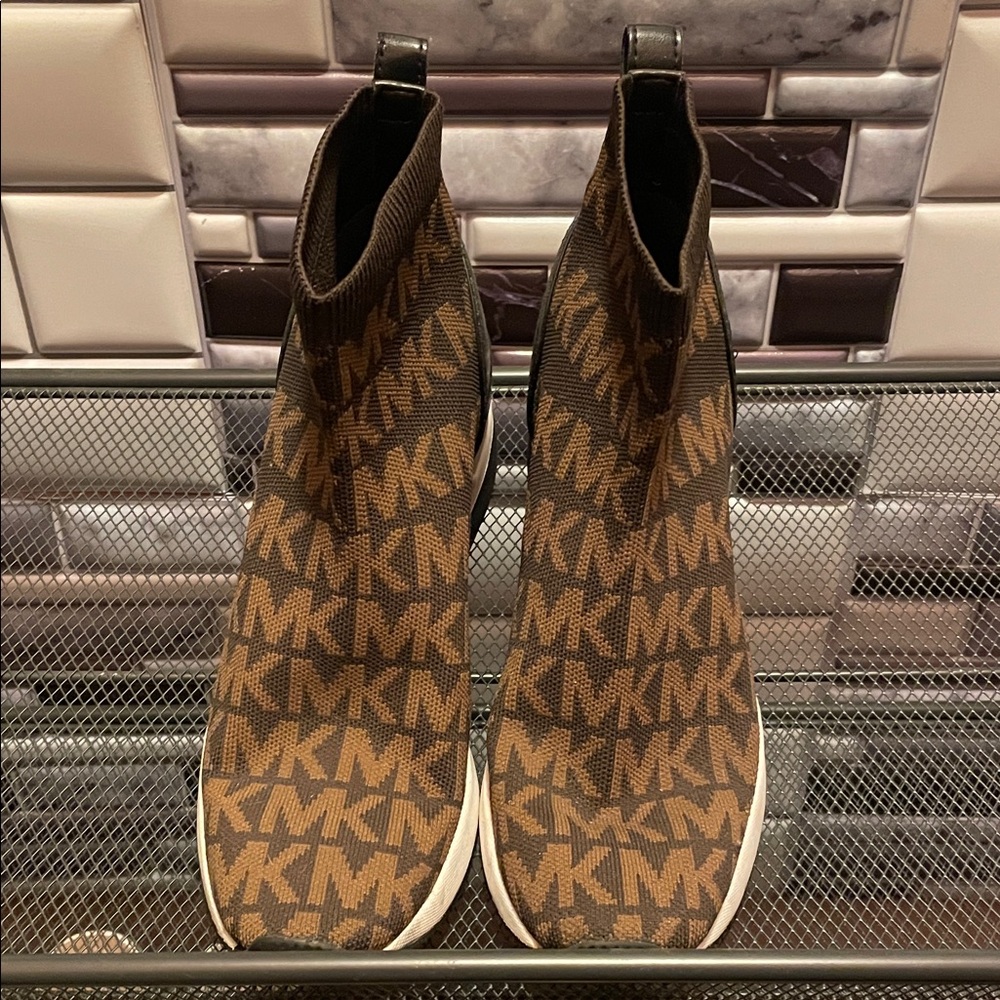 Michael Kors Brown Logo Sneakers